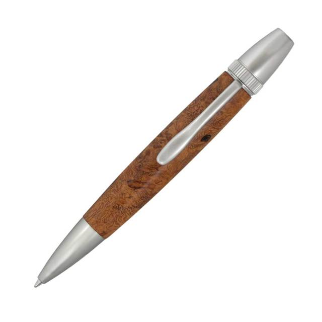 F-STYLEボールペンWood Pen ハンドメイド 銘木ボールペン 栗瘤 くり こぶ杢