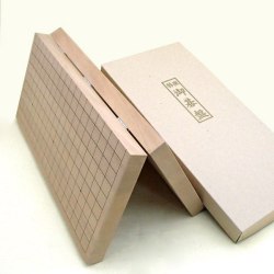 囲碁盤 厚さ十分な 新桂10号折碁盤（約3cm厚） アガチス 碁盤、碁石