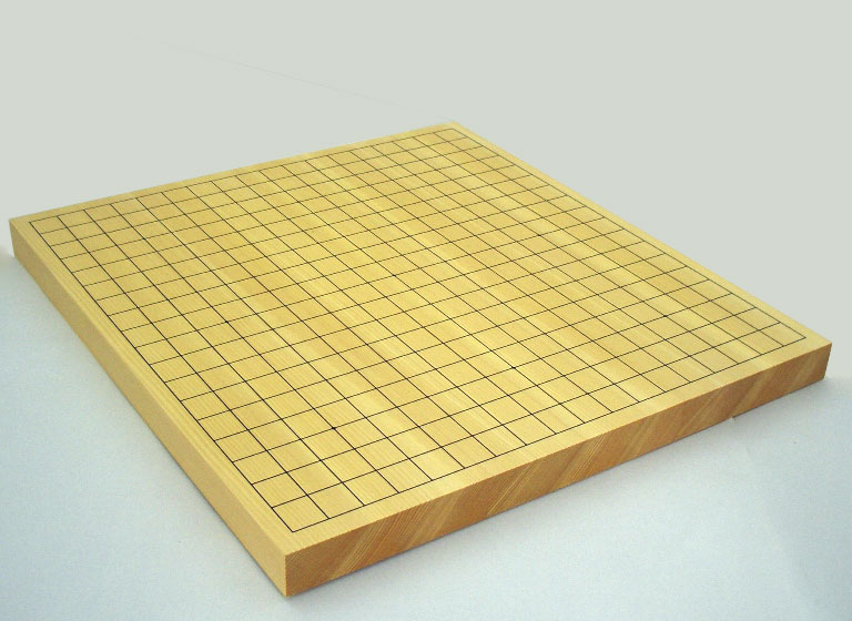 木製碁盤 新かや10号卓上接合碁盤 ランクAの松 碁盤、碁石、囲碁セット