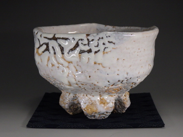 故 渋谷泥詩（萩焼 鬼萩轡抹茶茶碗）