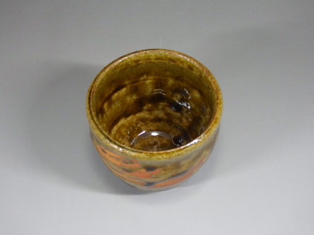 武田敏男(益子焼灰釉ぐい飲み)