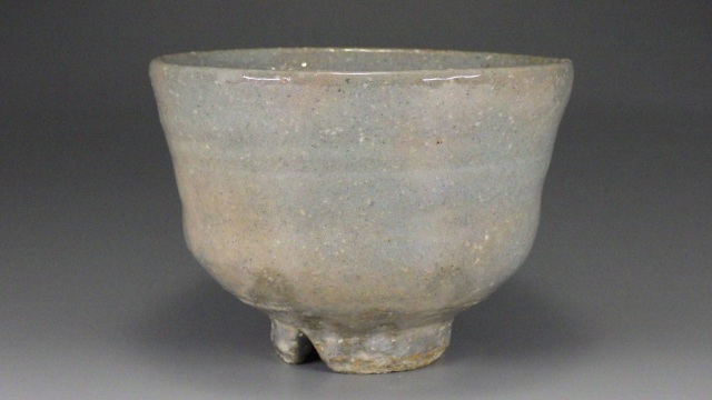 渡辺栄泉（萩焼青萩割高台抹茶茶碗）