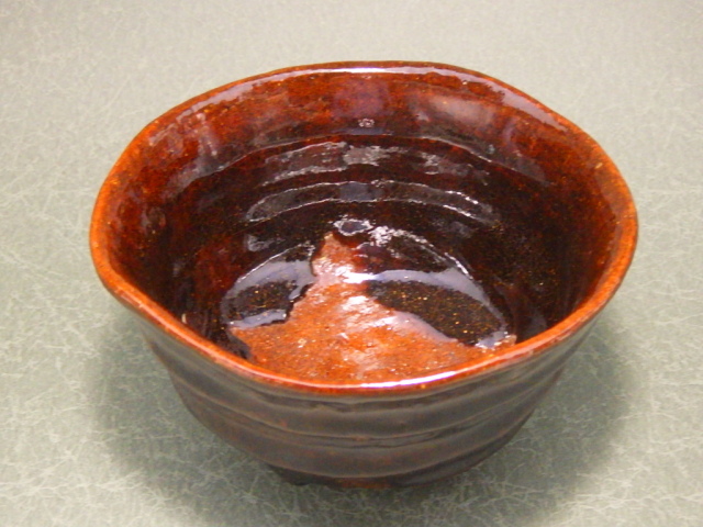 大樋長阿弥（大樋焼飴釉抹茶茶碗）