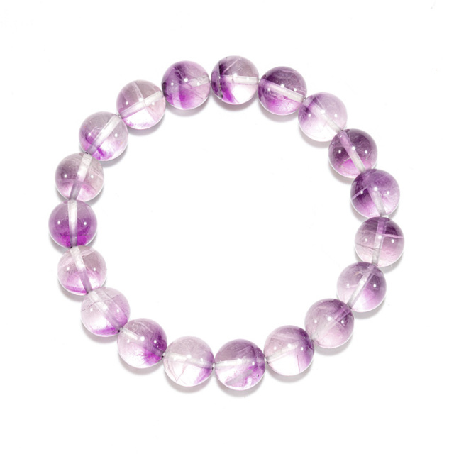 ブレスレット ピンクパープルフローライト 10φ 19玉 No.4 | 高級神棚