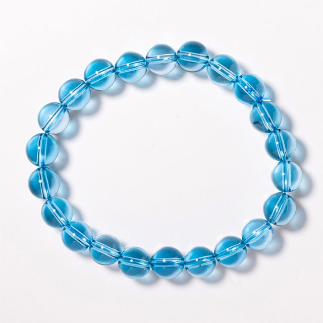 ブレスレット ブルートパーズ EX （ブラジル産） 9mm 22玉 No.4 | 神棚