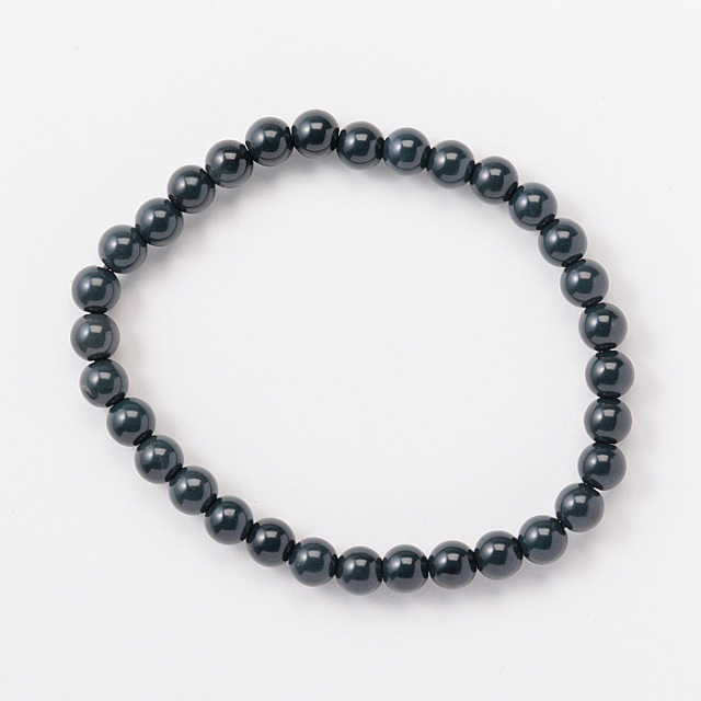 ブレスレット 神居古潭（カムイコタン） （北海道産） ブルー 6mm 32玉