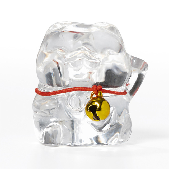 水晶彫刻 招き猫 （水晶／ブラジル産） （アソート） No.93 | 神棚・神