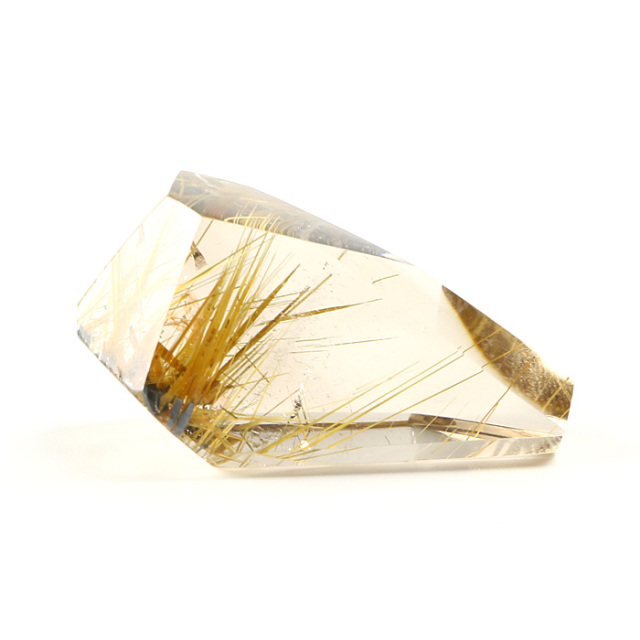 ルチルクォーツ 原石 （ブラジル産） フリーカット ポリッシュ No.27