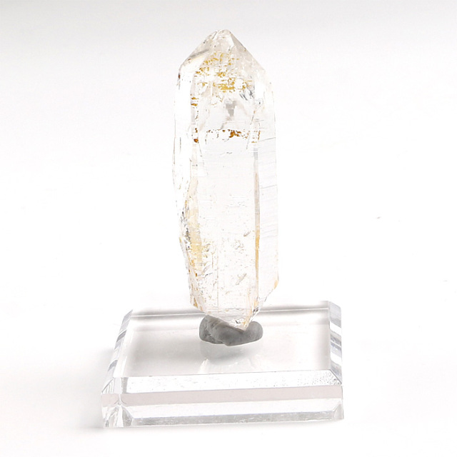 水晶 単結晶 （ヒマラヤ ガネッシュヒマール産） アクリル製台付 No.86