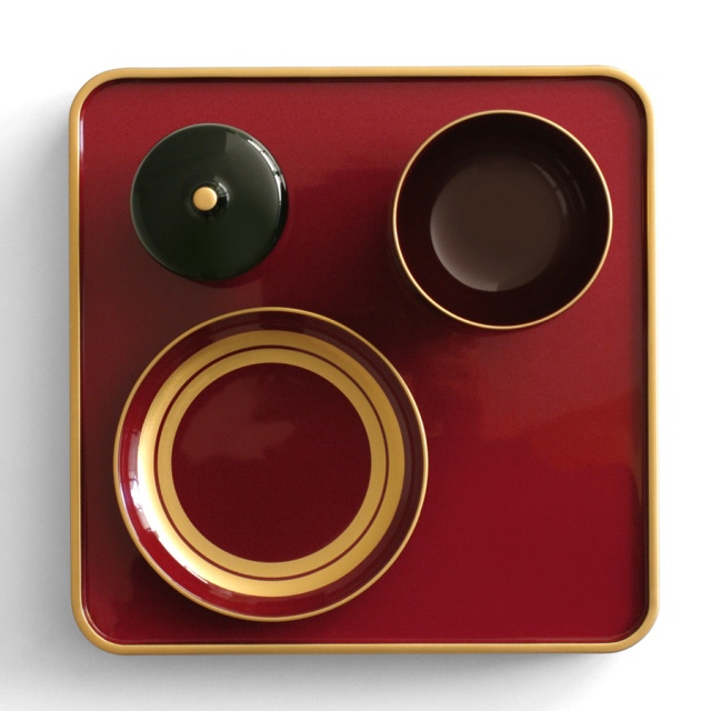 KINSEN ミニボウル isukeブランド 漆塗りの蓋付き小鉢 漆器の井助