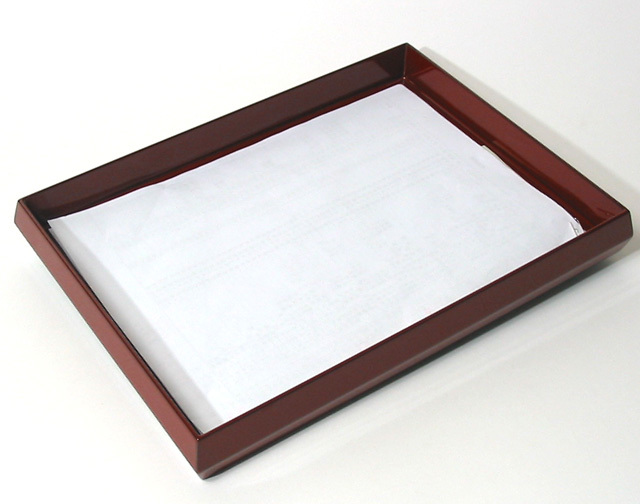 書類ケース 木製 漆塗り 文箱（製造中止） 漆器の井助