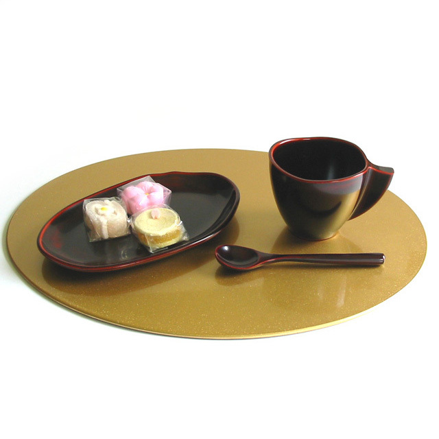 両面マット だ円 11.0 ランチョンマット リバーシブル 漆器の井助