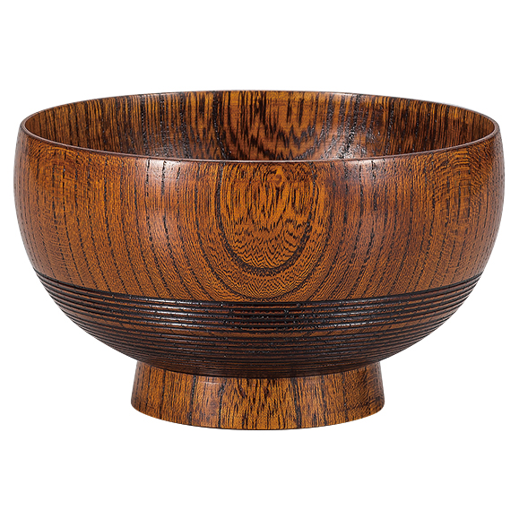 汁椀 利休型 総スリ 木製 漆塗り FC9-7 漆器の井助