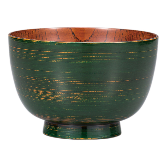 汁椀 研き出し八雲 内スリ 赤/黒/白/緑 木製 漆塗り FC8-5/6/7/8 漆器