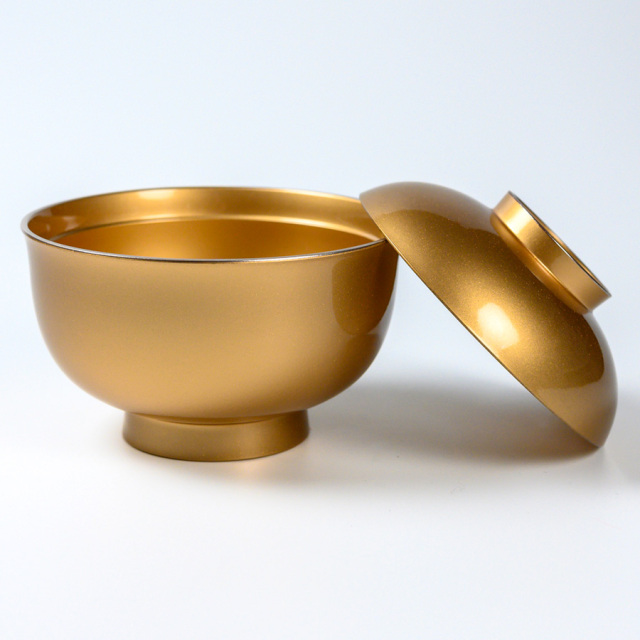 雑煮椀 金ラメ/銀ラメ FC23-1/2 漆器の井助