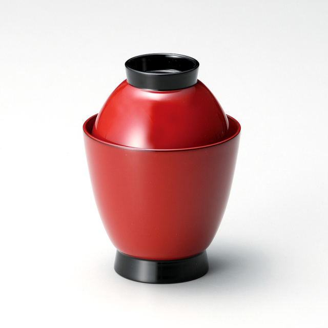 小吸椀 松葉 黒 5客セット 漆塗り・木製 (製造中止) 漆器の井助