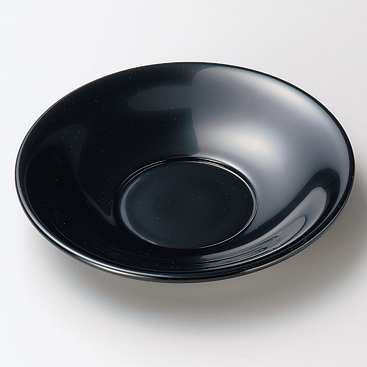 茶托 4.5 独楽文様 5枚セット 木製 漆塗り FC4-13 漆器の井助