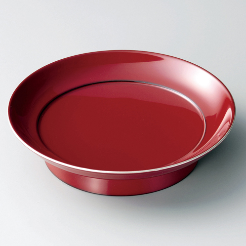 銘々皿 沈金 末広松 古代根来 5枚セット 木製漆塗り 取り皿・小皿 12