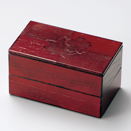 小判弁当箱 桜 溜内朱 漆塗り ランチボックス 11-12304【製造中止