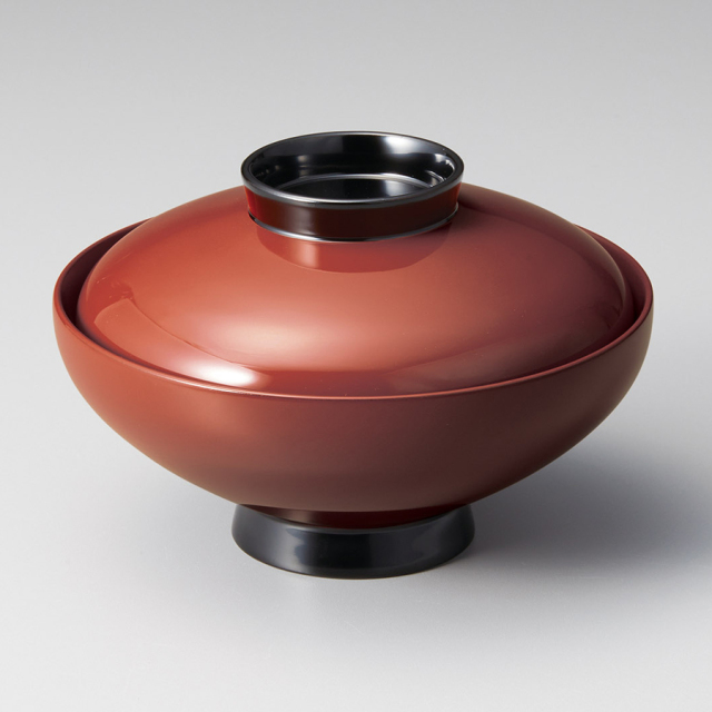 吸物椀 沈金 招福松 黒 5客セット 漆塗り【製造中止】 漆器の井助