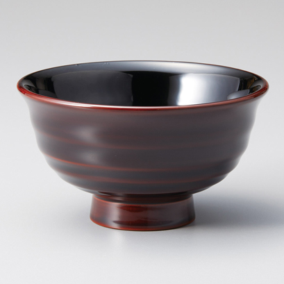 飯椀 Sakura 黒/赤 木製 漆塗り 木のご飯茶碗 12-03101/03102 漆器の井助