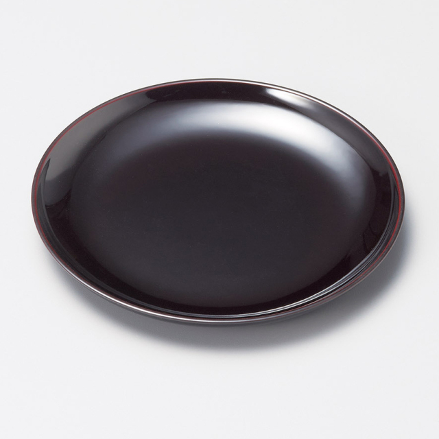 椿皿 4.5 古代朱/溜 12-06405/06406 漆器の井助