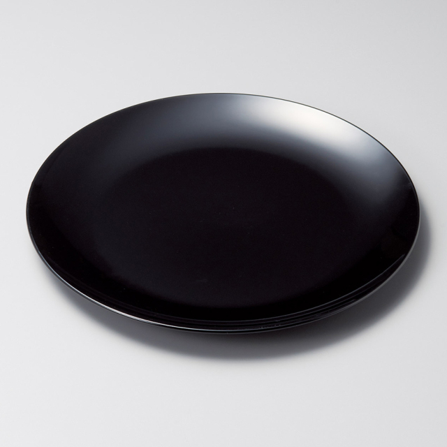 大皿 黒/朱 12-07608/07609 漆器の井助