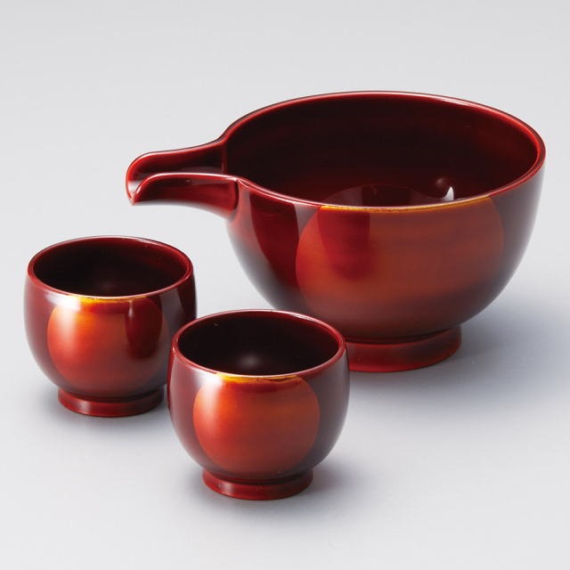 ほろよいセット 片口・盃 酒器セット 漆器の井助