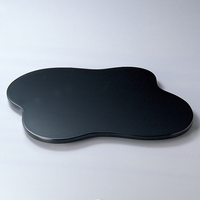 花台 雲形三つ足（小） 黒 木製 漆塗り 漆器の井助