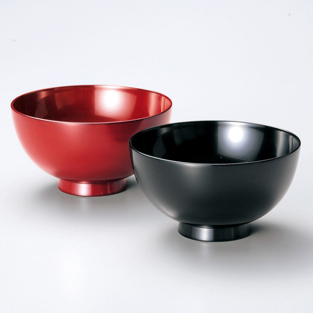 夫婦椀 利休椀ペア 根来・黒 2客セット 木製 漆塗り 漆器の井助