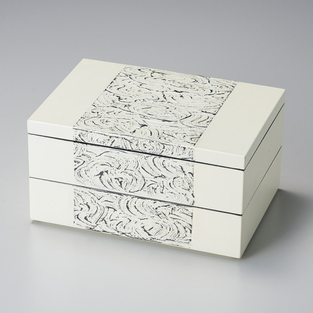 長角二段BOX Saisitu ジュエリーケース 漆塗り 漆器の井助