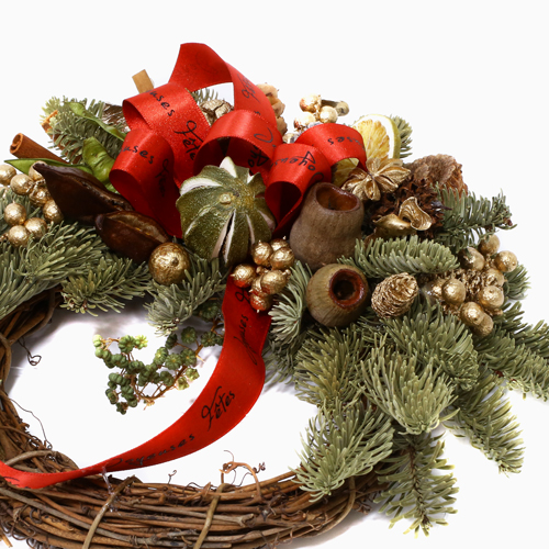 送料無料】天然素材 リース レトロ フラワー ドライフラワー 自然素材