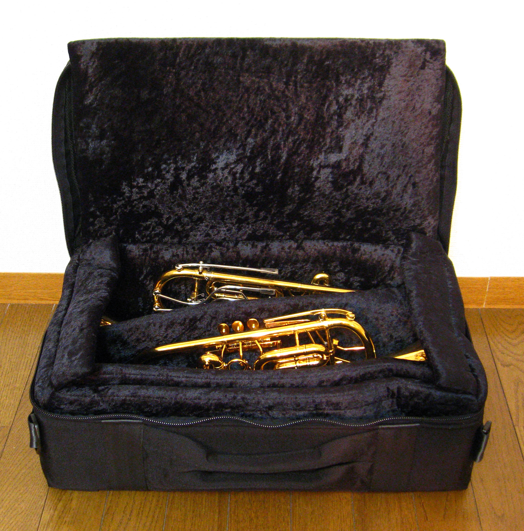 Brass Bags ロータリートランペット用 2本ケース JRTC特注仕様