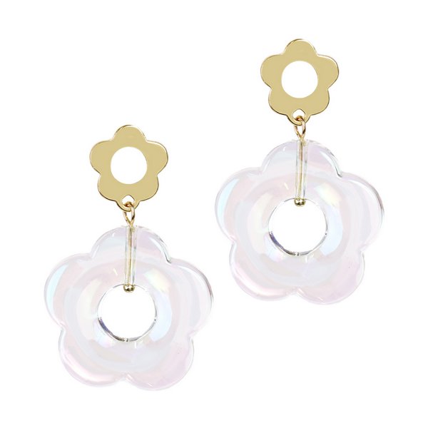 オーロラ×メタルフラワーピアス | 激安ピアスの通販販売 - ルピス(LUPIS)