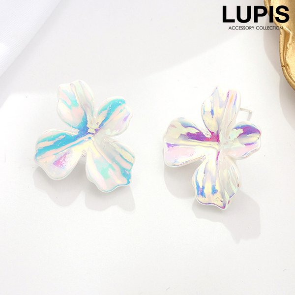 オーロラフラワーイヤリング | 激安イヤリングの通販販売 - ルピス(LUPIS)