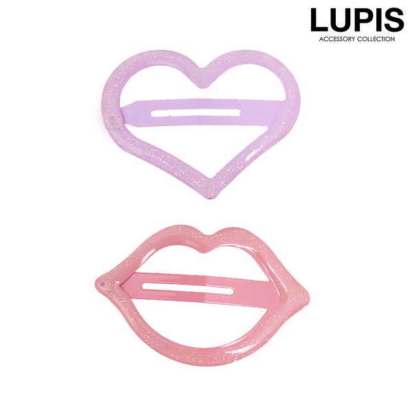 ハート×リップぱっちんヘアピン激安通販 - ヘアアクセサリーを激安で
