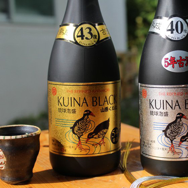 泡盛 山原くいな ブラック 5年 古酒 ゴールドラベル 43度 720ml