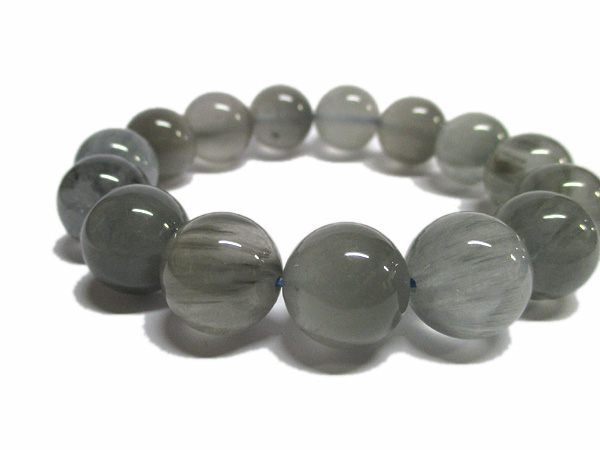 ブルーアンフィボールインクォーツブレスレット 青針水晶 販売/鬮石