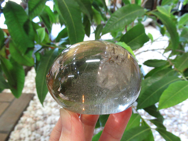 高品質 ファントム ルチル ガーデンスモーキークォーツ 原石ポリッシュ