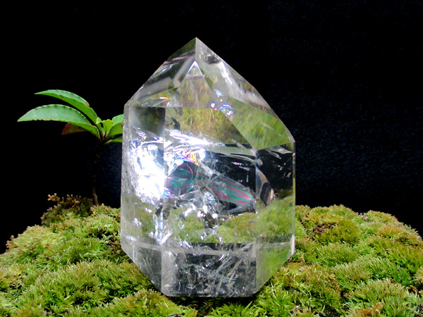 天然水晶 レインボー（虹入り） クリスタル 水晶 ポイント 【最高品質