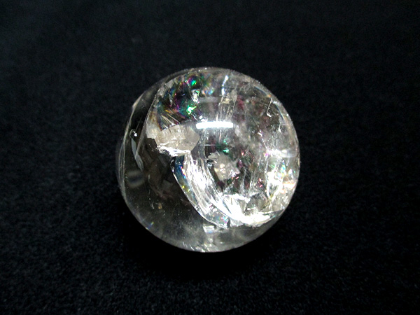 天然水晶 レインボークォーツ 丸玉 天然石専門店 販売/鬮石