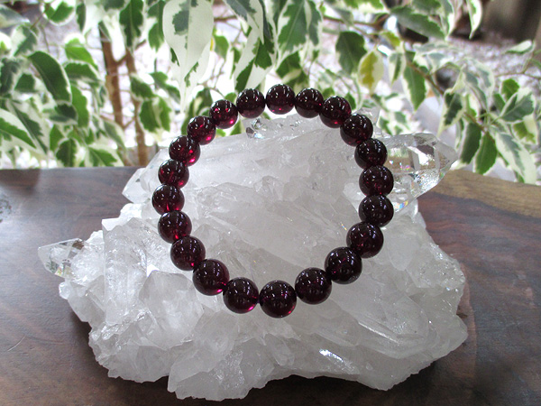 ロードライトガーネットブレスレット 約9～9.5mm | 天然石アクセサリー