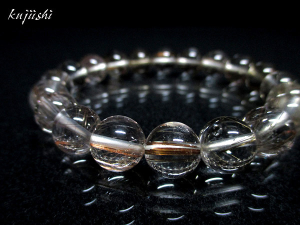 シルバールチルクォーツ ブレスレット 約10～11mm 天然石専門店 【鬮石】