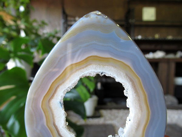 アメジスト×アゲート(瑪瑙) ジオード ポリッシュ | 天然石専門店【鬮石】