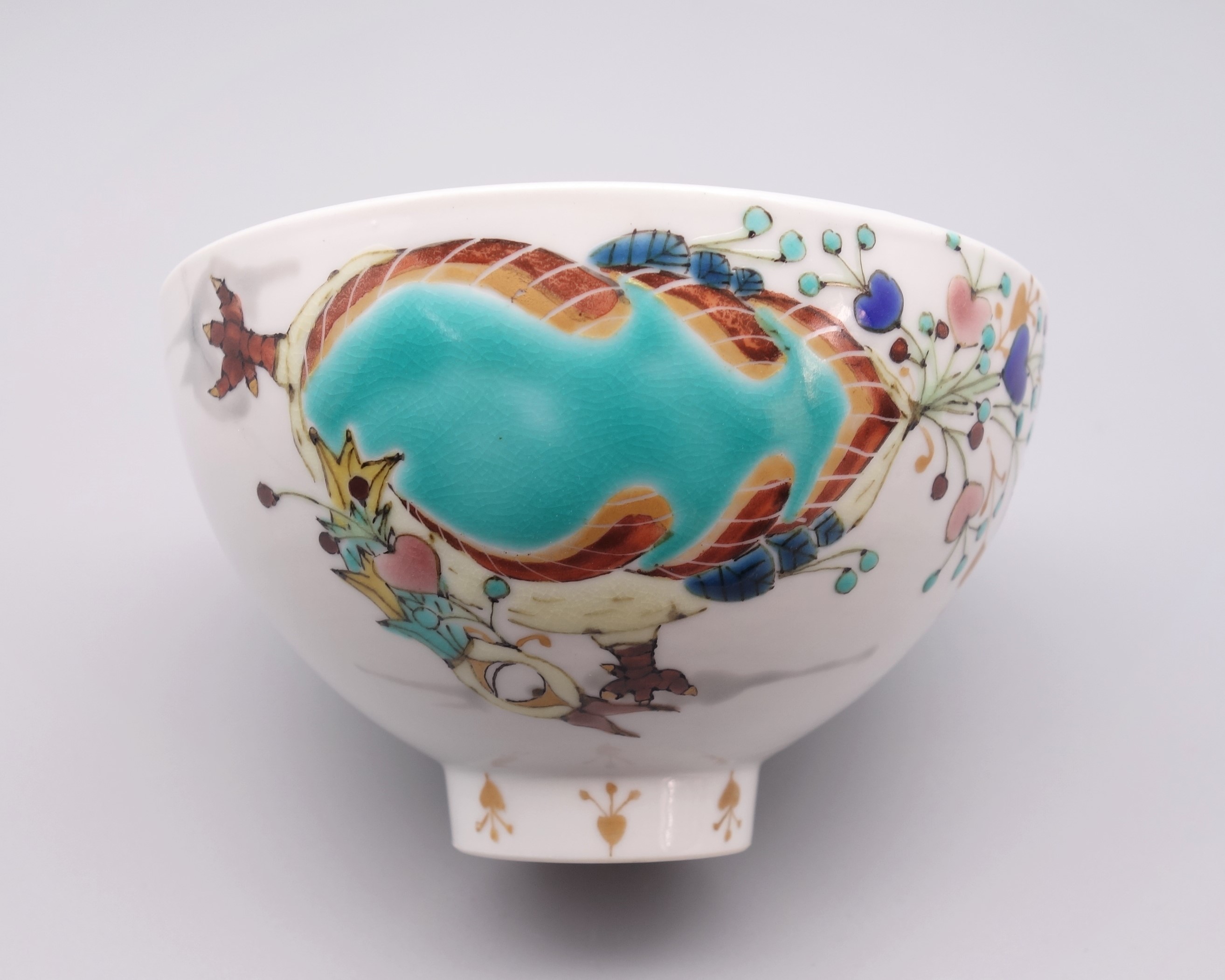 抹茶碗 印度孔雀の図 [ 山近泰 ]