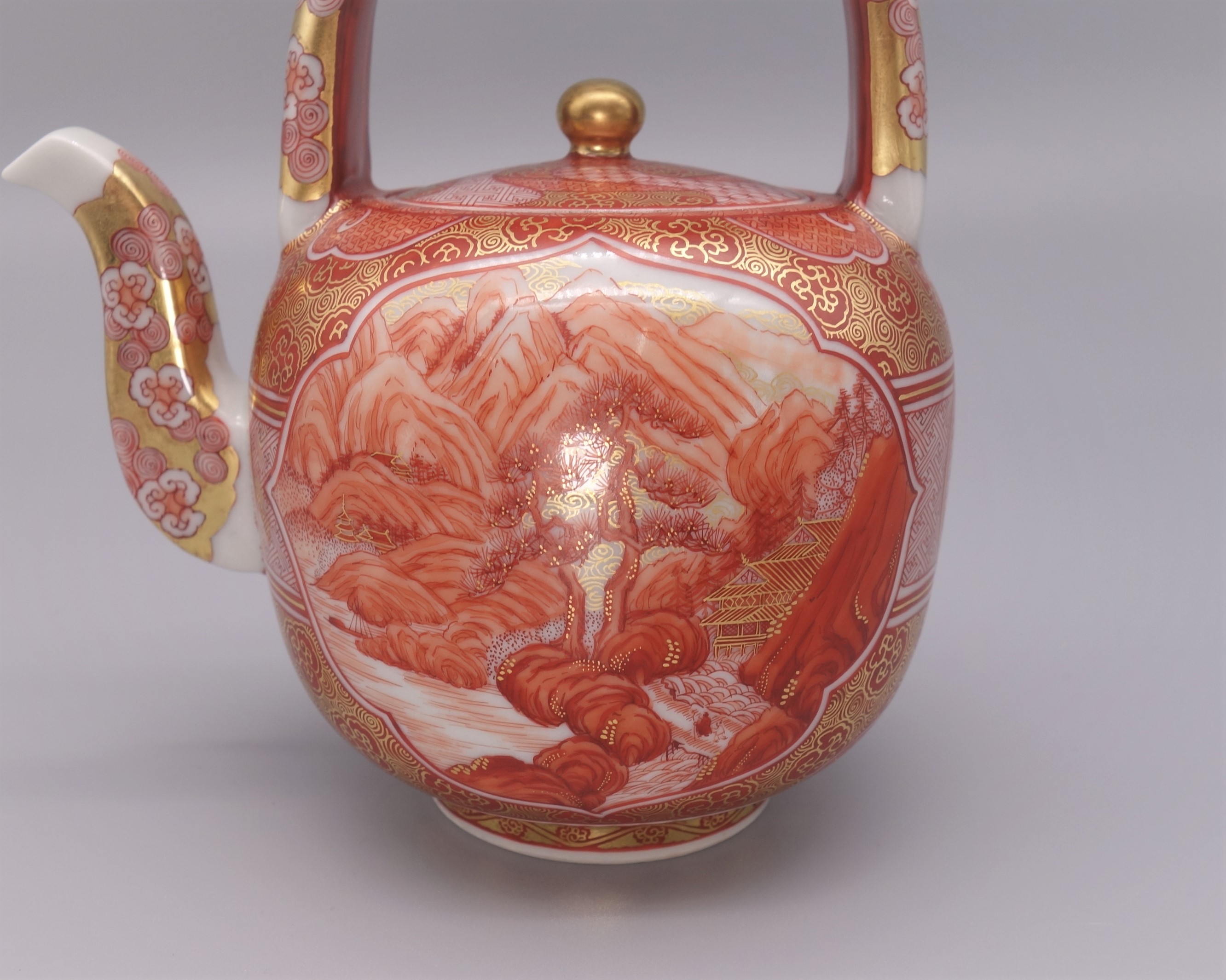 水注 赤絵細描八仙人の図 [ 福島武山 ]