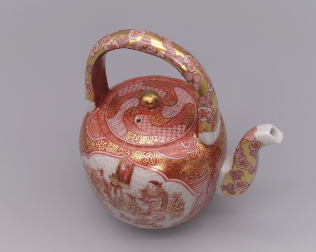 水注 赤絵細描八仙人の図 [ 福島武山 ]