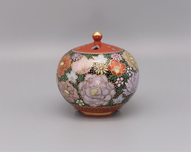 香炉（3号） 本金花詰 [ 中田龍山 ]