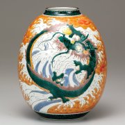 贈り物、ご贈答品に豪華で気品漂う九谷焼の花瓶 【九谷焼販売のうつわ