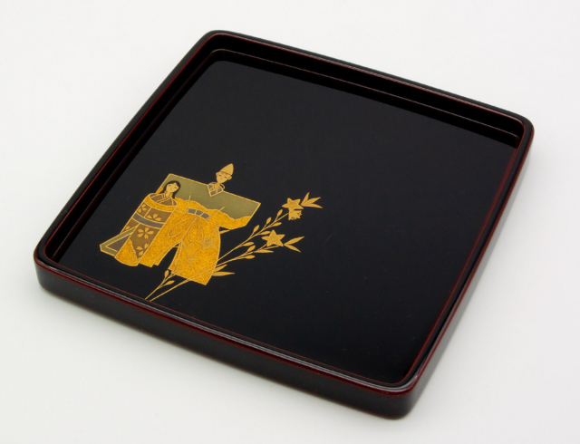 復興支援》輪島塗 銘々皿（溜塗 五節句蒔絵） かぶらきでしか買えない